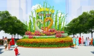 Thiết kế đường hoa Nguyễn Huệ Tết Ất tỵ 2025 Thiết kế đường hoa Nguyễn Huệ Tết Ất tỵ 2025