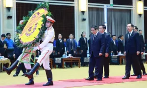 Thủ tướng Phạm Minh Chính dự lễ truy điệu nguyên Chủ tịch Lào Khamtay Siphandone Thủ tướng Phạm Minh Chính dự lễ truy điệu nguyên Chủ tịch Lào Khamtay Siphandone