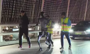 Robot hình người hoàn thành thử nghiệm chạy marathon Robot hình người hoàn thành thử nghiệm chạy marathon