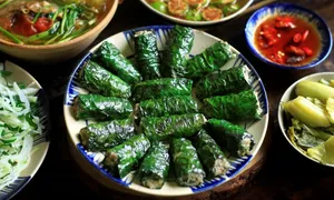 Bí quyết giữ màu xanh cho chả lá lốt Bí quyết giữ màu xanh cho chả lá lốt